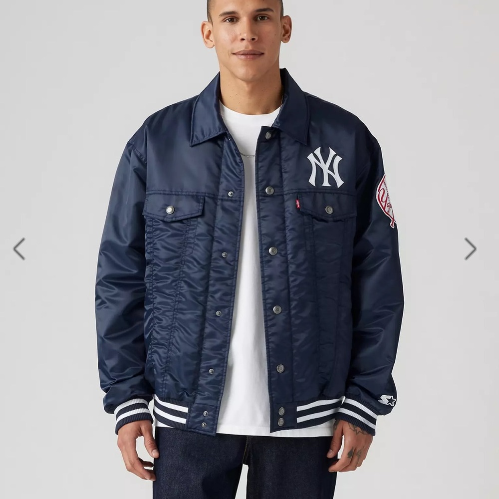 Levi’s x Starter NY Yankees Jacket NWT Size Large - Picture 3 of 16